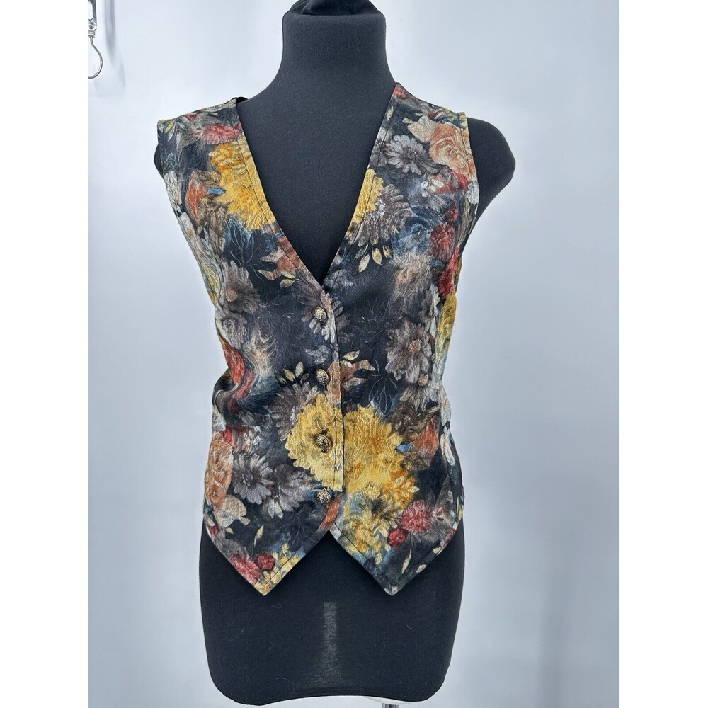 VTG By Choice California Vest Women’s  Floral  Y2K ‎ American Vintage Vest L